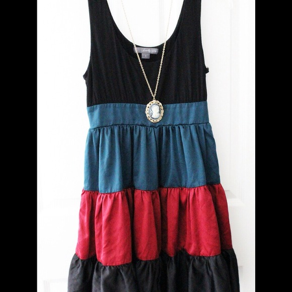 Color Block Fall Dress - Picture 2 of 4