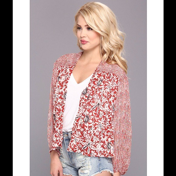 Kimono balloon sleeved top from free people
