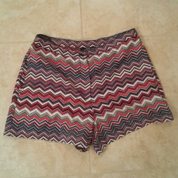 Pants - 🌀Pattern High-waisted Shorts