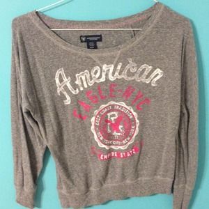 Gray 3/4 length Sleeve AE Vintage T