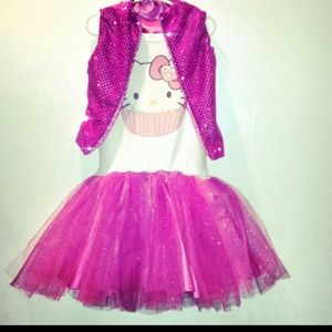 Girls Hello Kitty TuTu skirt set