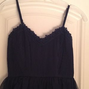 RESERVED for @mayjuniperjuly Modcloth navy dress