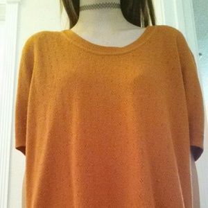 Orange knit top