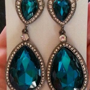 Emerald Blue Earrings
