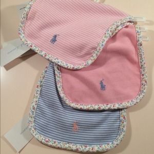 Ralph Lauren layette 3 piece bibs