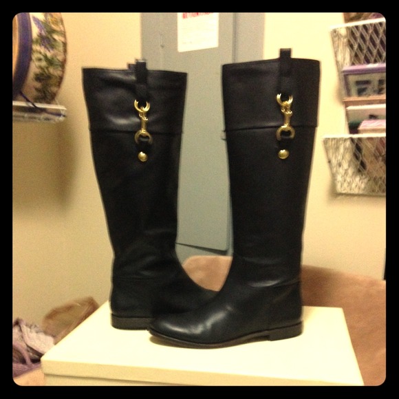 Coach Boots - 🚫TRADED🚫Coach Black leather boots.💯% Authentic