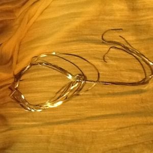 FREE SHIPPING-Tangled silver necklace