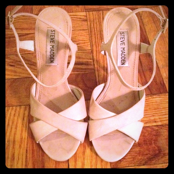 Steven Madden Matt white high heel sandal