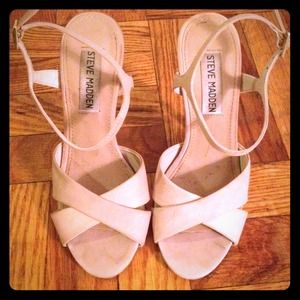 Steven Madden Matt white high heel sandal