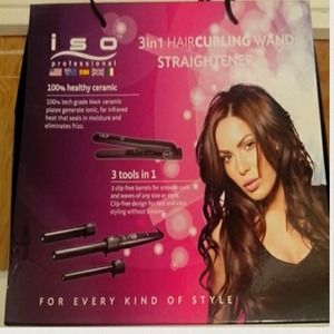Hair curl/straightener wand 3in1 🙆✨