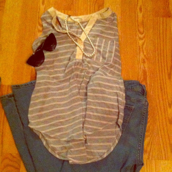 Striped Pocket Tank Top