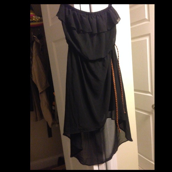 Black High Lo Dress