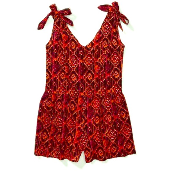 Red and black Miley Cyrus romper