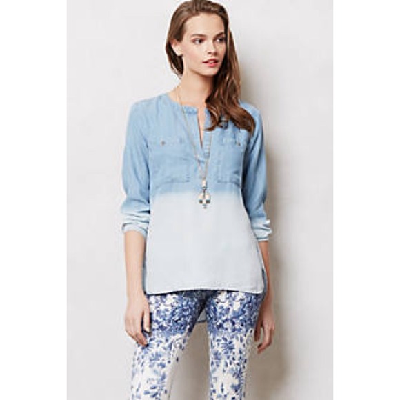 Anthropologie Bess Pocketed Henley
