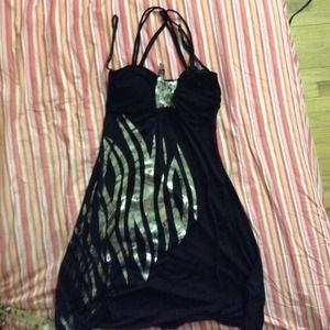 Short black dress