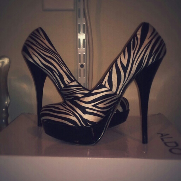 Zebra Print Heels