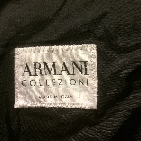 Armani men's leather jacket