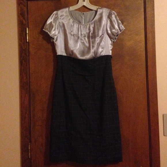 Silver and Dark Grey Dress