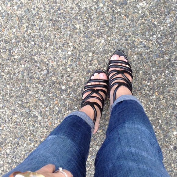 Zara Shoes - Z A R A high heel strappy sandals SIZE 9