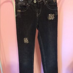 justice dark wash jeans