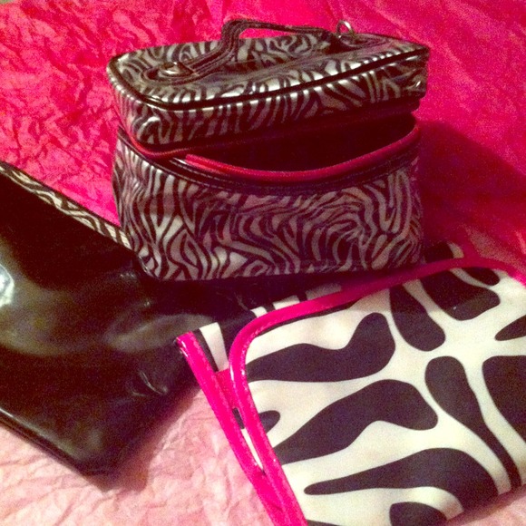 Zebra Makeup Bag Bundle