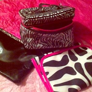 Zebra Makeup Bag Bundle