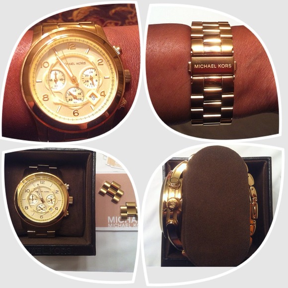 MK GOLD Chain Link Watch💯% Authentic - Picture 2 of 3