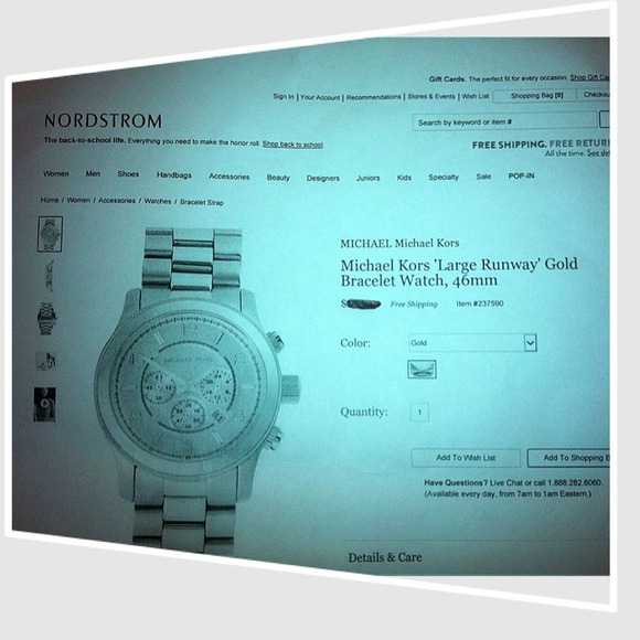 MK GOLD Chain Link Watch💯% Authentic - Picture 3 of 3