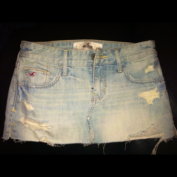 Denim mini skirt