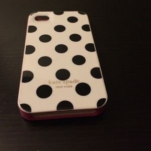 Polka dot and pink Kate Spade iPhone 4s case