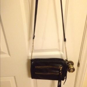 Black Rebecca Minkoff inspired crossbody bag