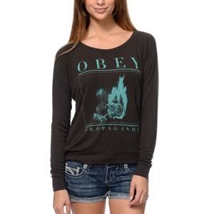 ❌SOLD❌Obey Burning Rose Top
