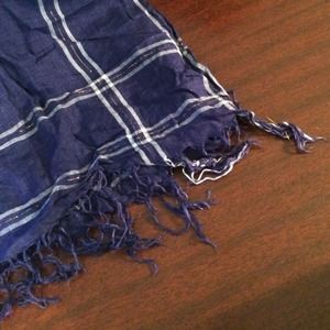 Navy blue scarf