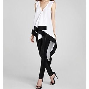 BCBGMaxazria Asymmetrical Hi-Lo Tunic Top