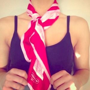 COACH 100% Silk Neck/Bag Scarf