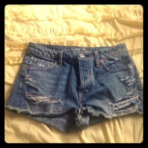 American Eagle high waisted jean shorts