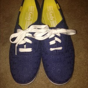 Brand New Keds! Navy blue crotchet!