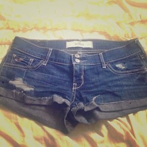 Hollister jean shorts