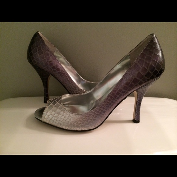 Silver ombré heels