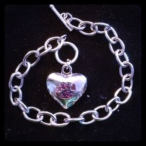 Toggle silver color bracelet