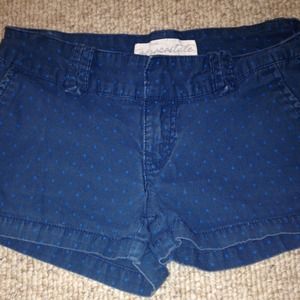 navy and blue shorts