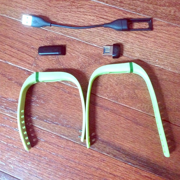 Used Green Fitbit Flex
