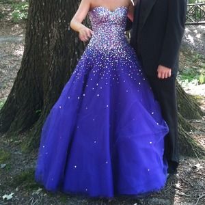 Purple prom or pageant dress