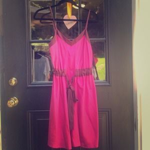 Barney's New York pink waist cinch dress. With tag