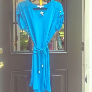 Amanda Uprichard Turquoise shift dress with tags!