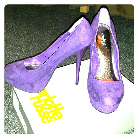 Purple shoes like new!