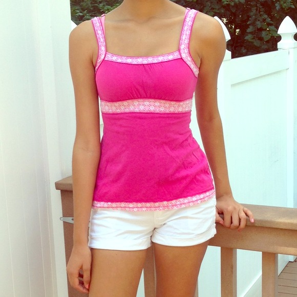 Pink and White Summer Tank