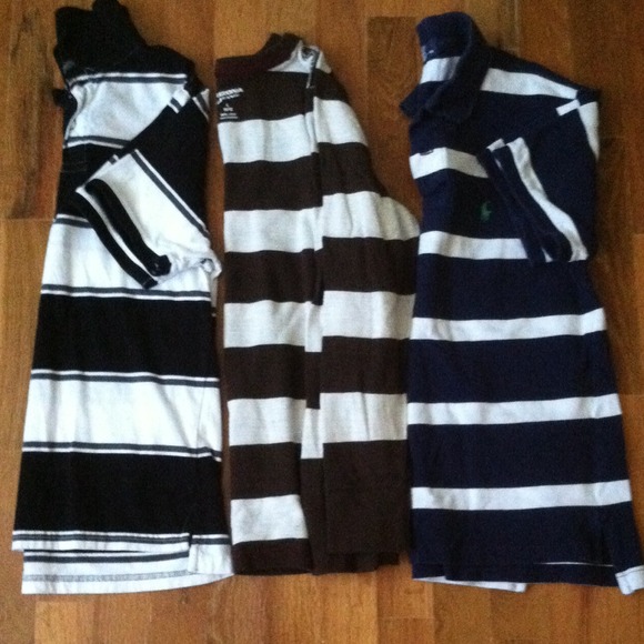 Striped boys t shirts an boys jeans bundle