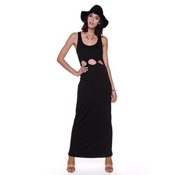 LA Hearts Twisted Cutout Maxi Dress