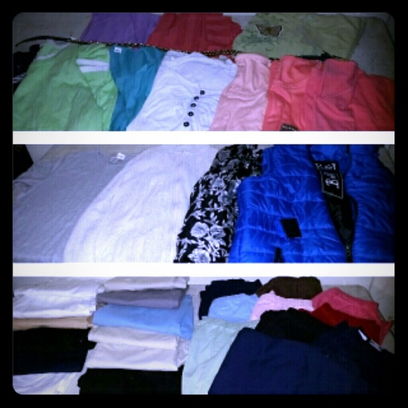 Lot of women's clothing.